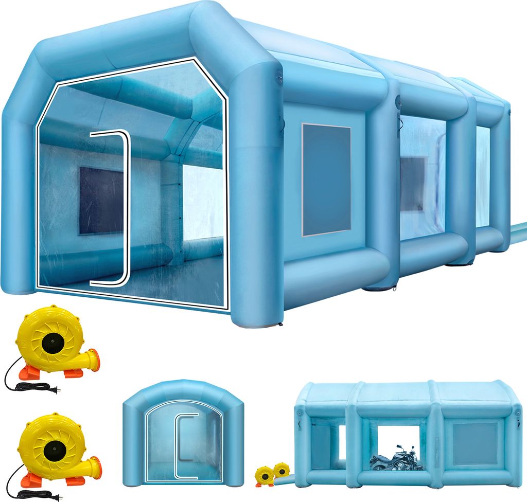 SucceBuy Cabina di verniciatura gonfiabile, 8,8 x 6,9 x 4,9 Immagine del prodotto 