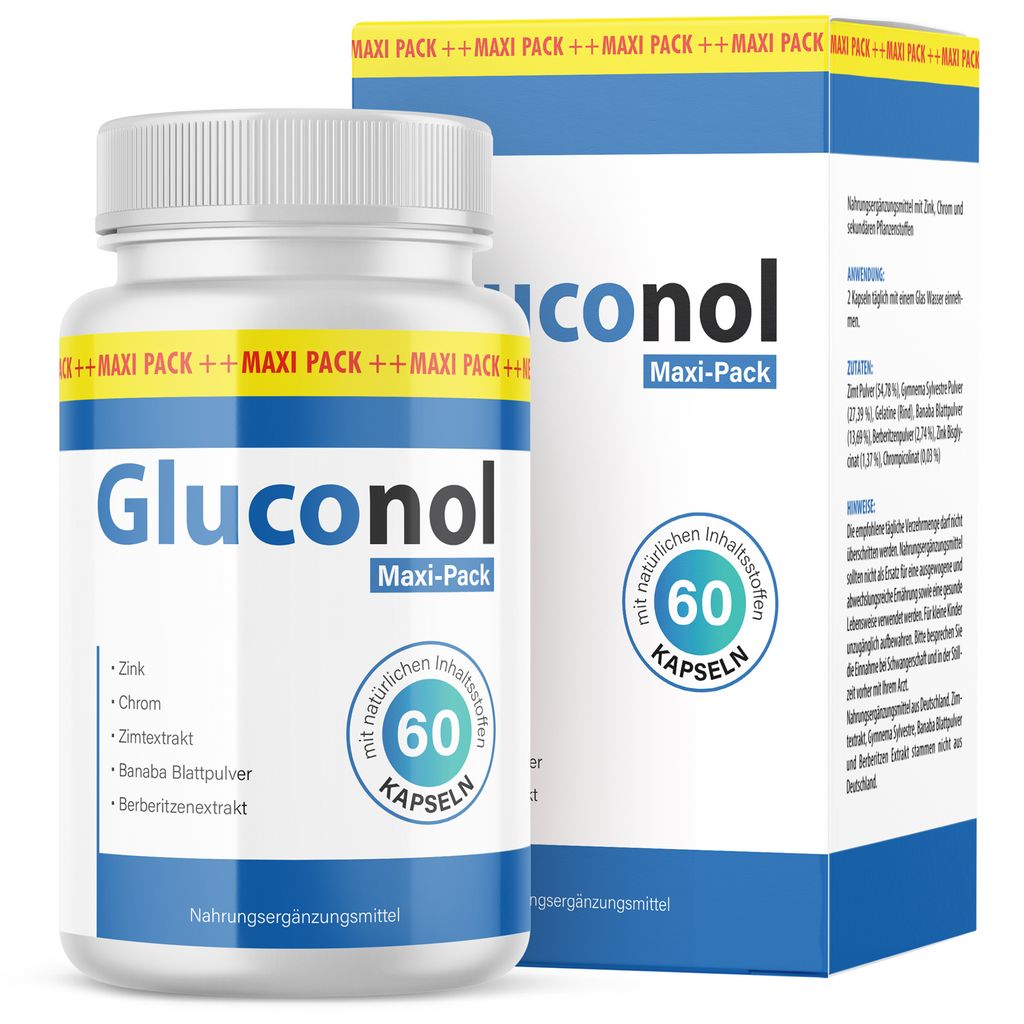 Gluconol Kapseln pour hommes et femmes | 60 gélules par Image du produit 