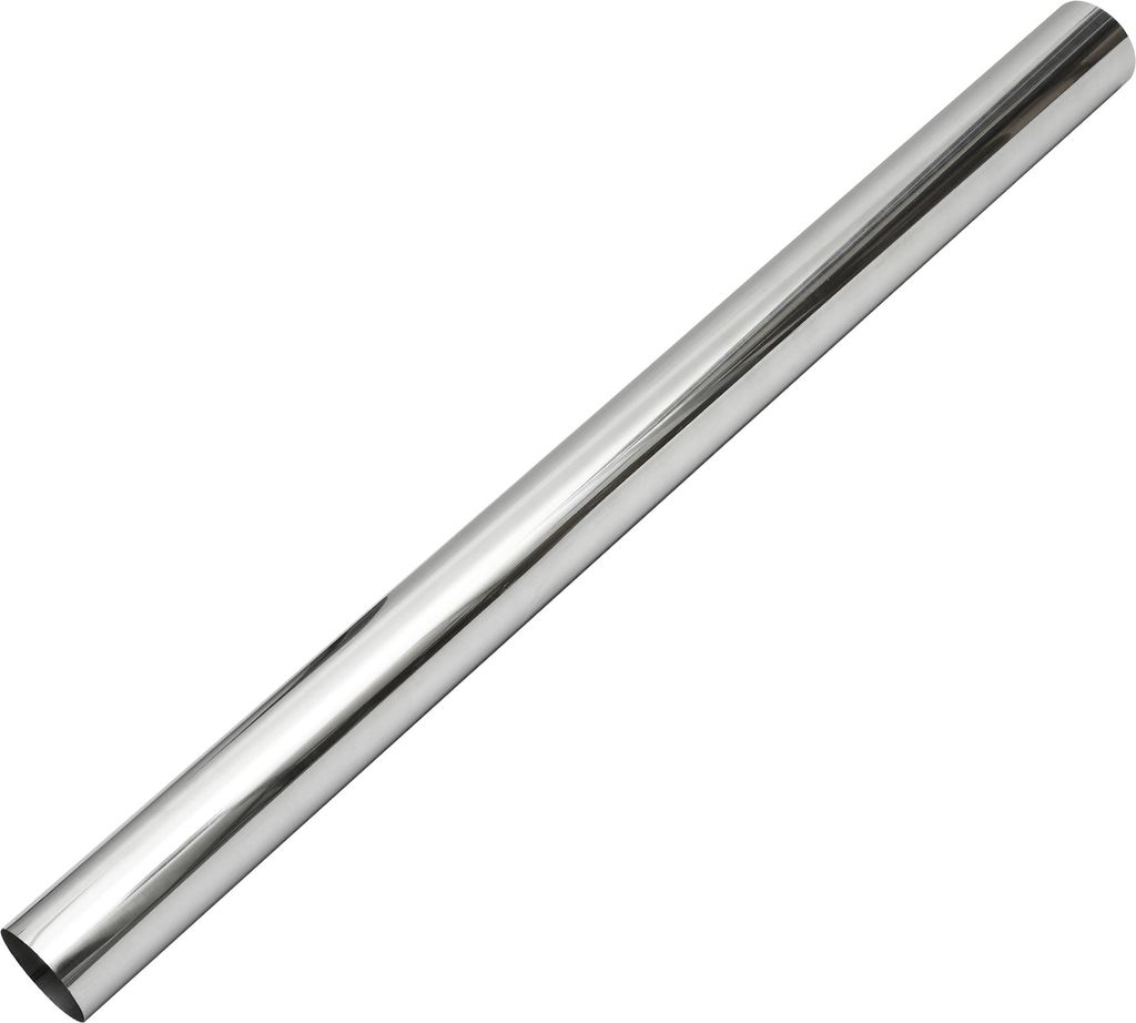 Auto-Mandrel-Auspuffrohrrohr langlebig 48" Länge 3,5'' OD Gerades Auspuffrohr DIY-Anpassung 0 Grad modifiziertes Rohr T304 Edelstahl Silberton