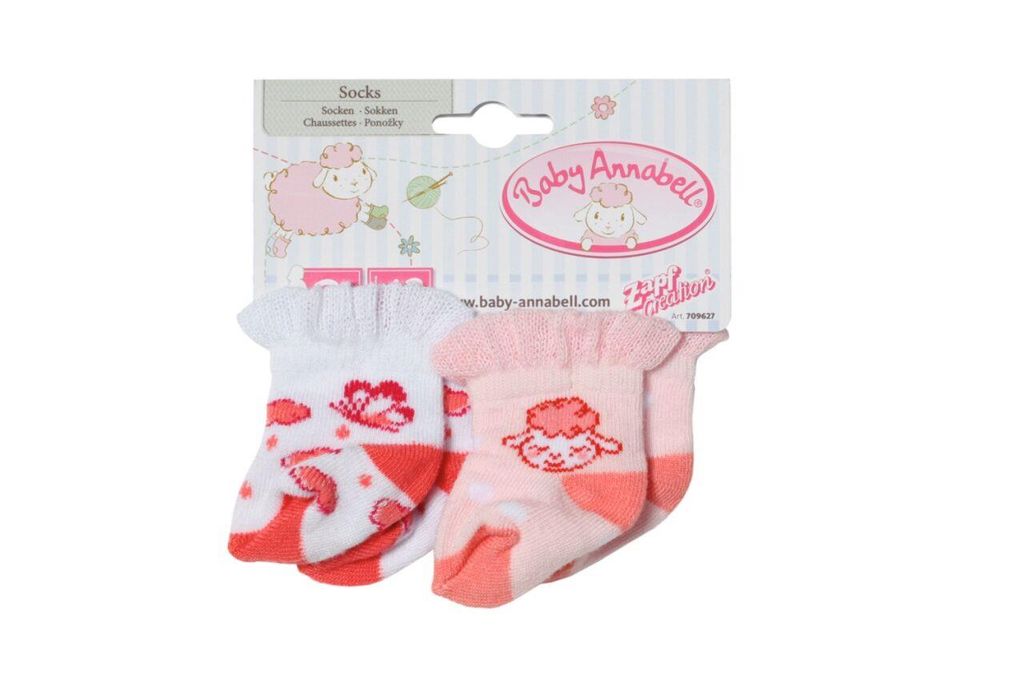 ZAPF 709627 Baby Annabell Socken 43 cm, 2 Paar, sortiert Produktbild 