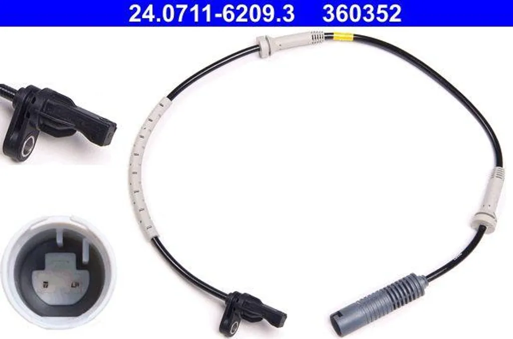 Capteur ABS de roue arrière pour BMW Série 3 E90 et Série 1 E82 ATE 24.0711