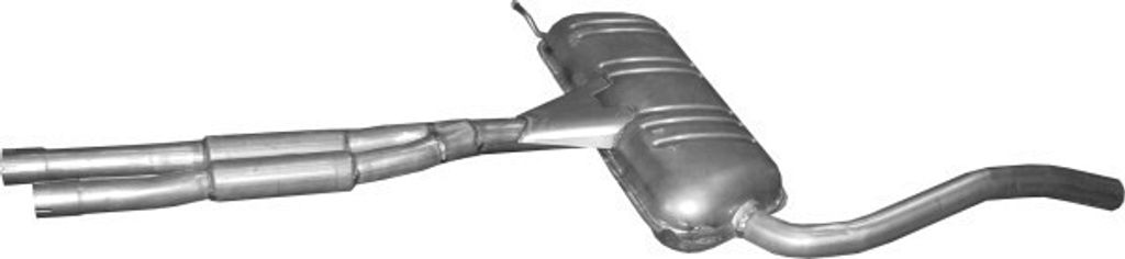 POLMO 01.00 Mittelschalldämpfer Schalldämpfer für AUDI A6 Avant (4B5, C5) A6 Limousine (4B2, C5)