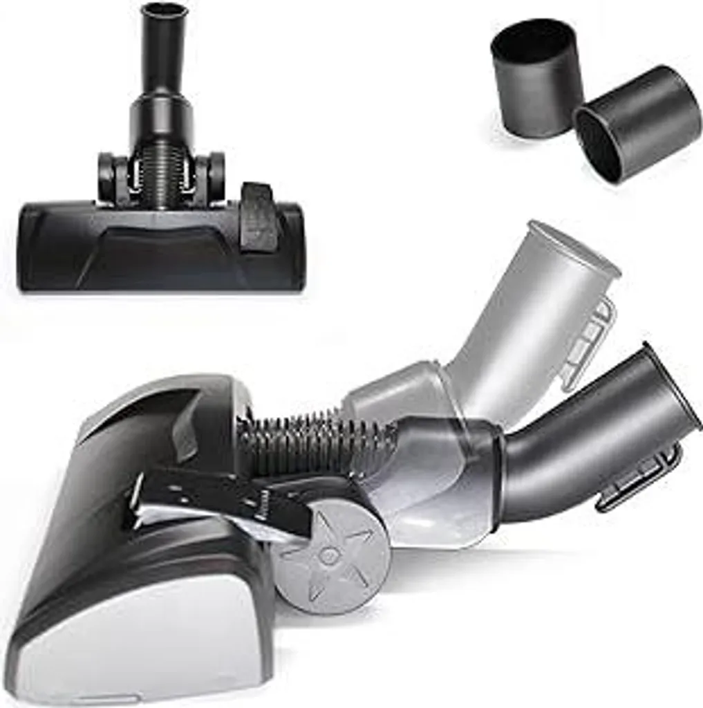 Bocchetta combinata Flex - 32 mm 35 mm Bocchetta universale per aspirapolvere Bocchetta per aspirapolvere per tappeti e pavimenti duri, compatibile ad esempio con Electrolux Bosch Siemens Dirt Devil BSH Einhell Makita Kärcher