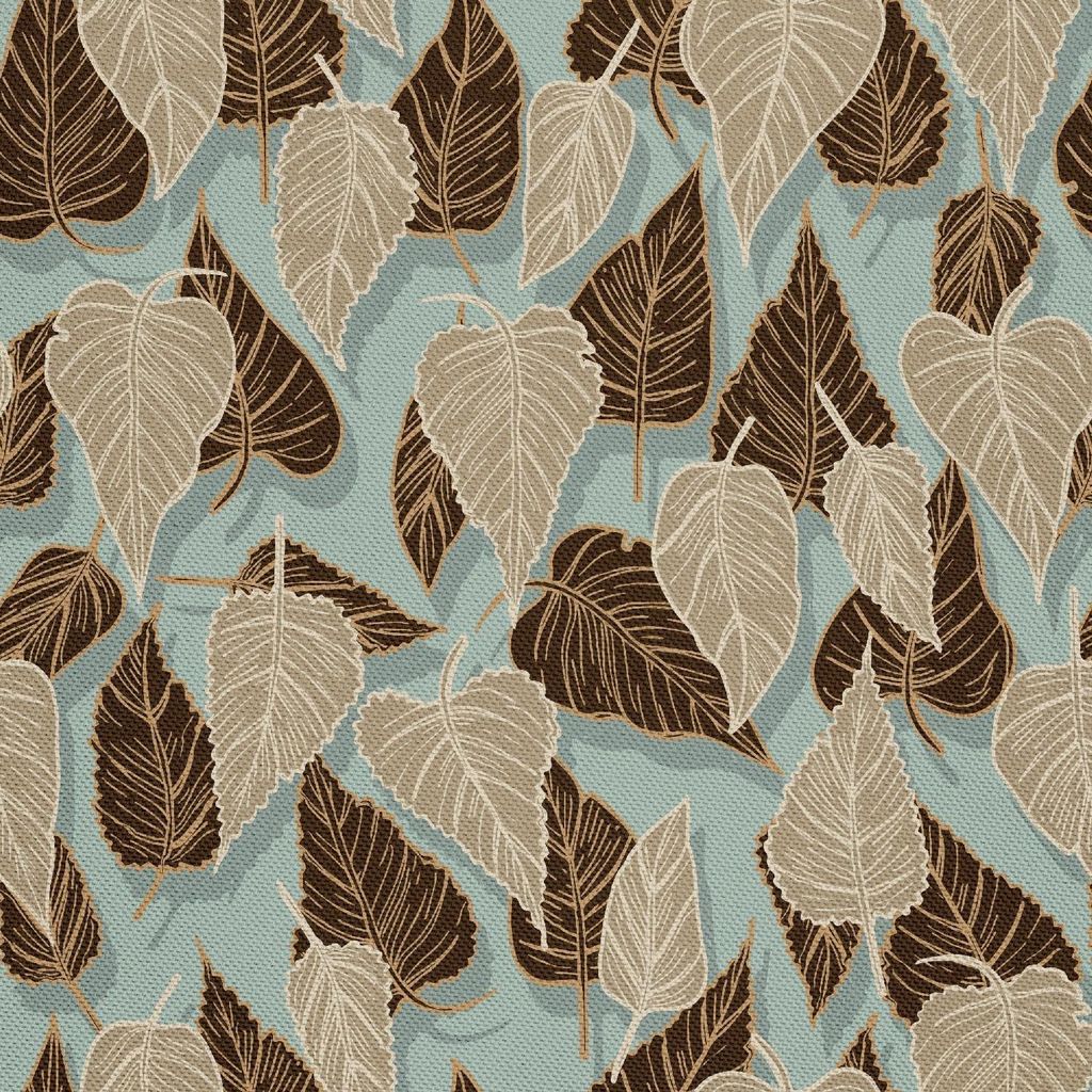 OUTDOOR DEKOSTOFFE OXFORD - Motiv Laub