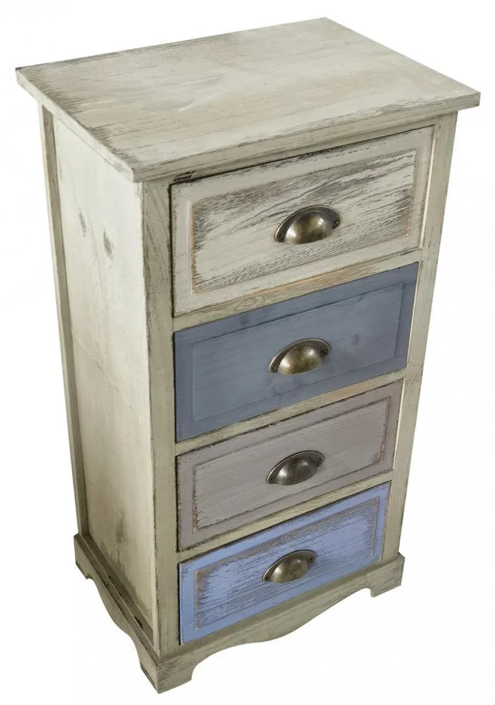 Meuble d'appoint en bois 4 tiroirs idéal pour organiser votre bureau