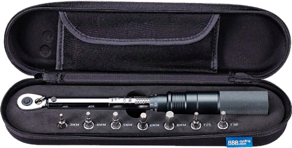 BBB Cycling Drehmomentschlüssel Torque Set Delux 1/4" 2-24 Nm - präzise Drehm...