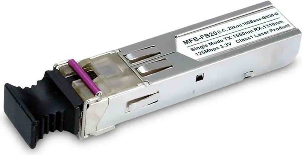 PLANET MFB-FB20 PLANET 100Base-FX SFP Tranceiver WDM, TX:1550nm, 20km
