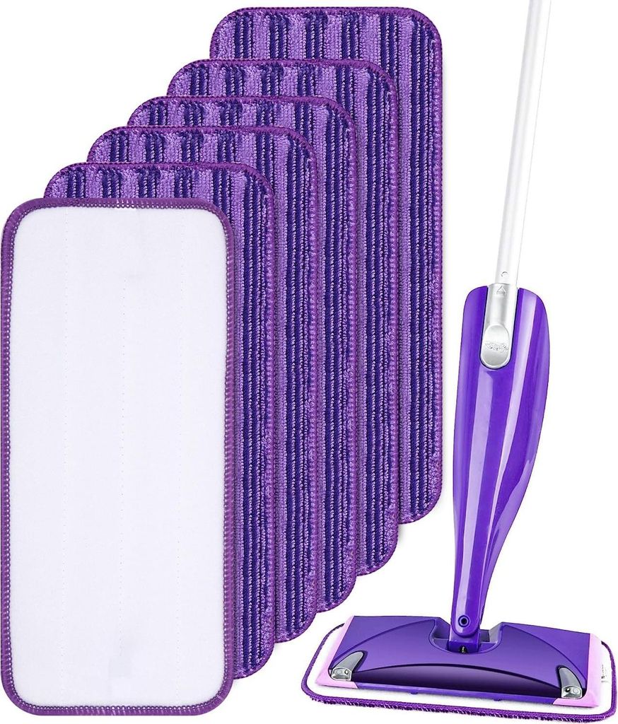 Packungen wiederverwendbare Tücher für Swiffer WetJet 30 x 14 cm, Mikrofaser-Mopp-Pads, wiederverwendbare Mikrofaser-Mopp-Ersatzpads zum Reinigen...