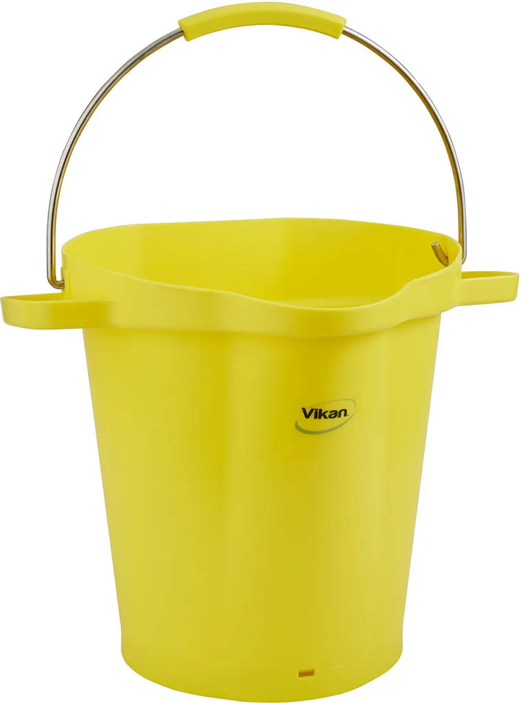 Secchio Vikan 20 Litri Giallo HACCP | Robusto per Alimenti Professionali