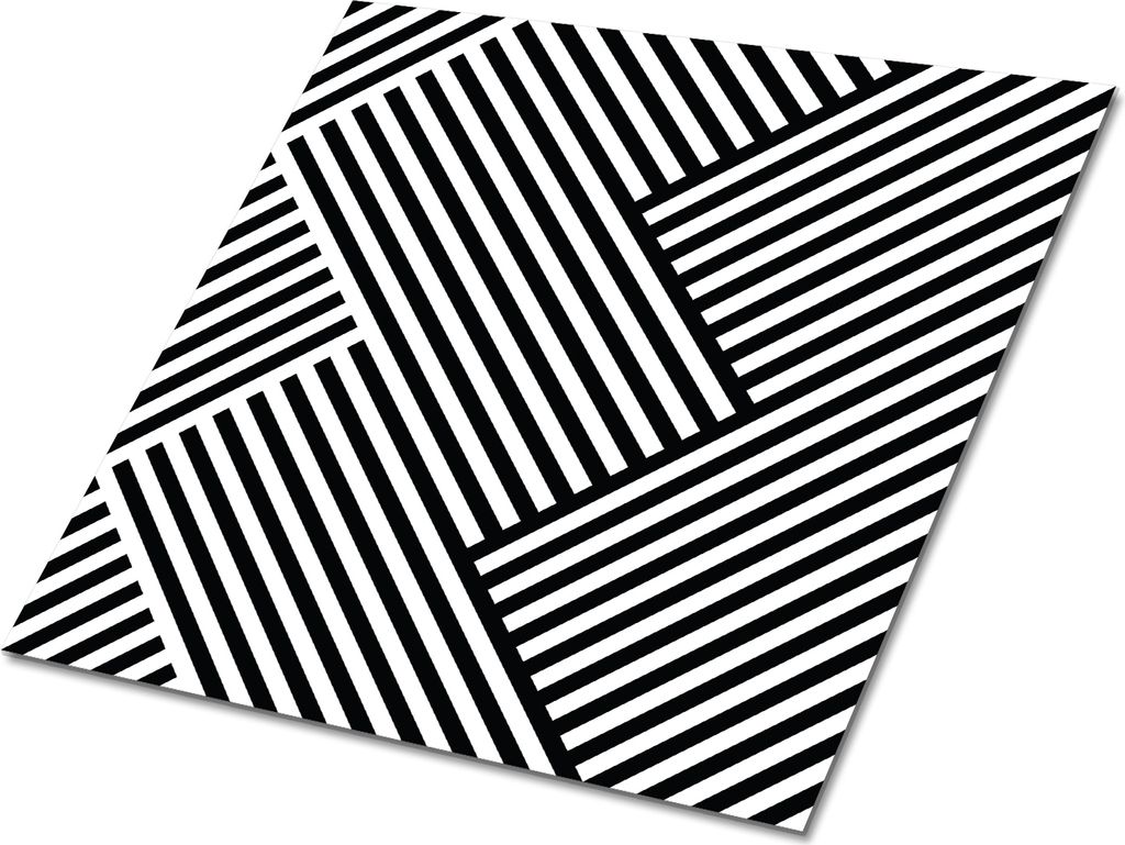 Selbstklebende Platten 30x30 cm Wandpaneele 9 Stück im Set Wanddeko - Geometrische Linien