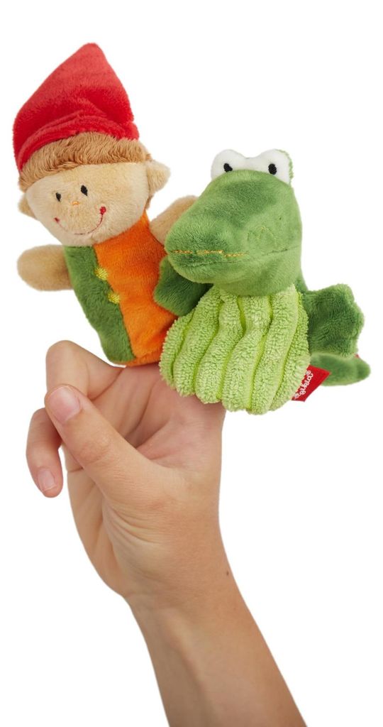 SIGIKID Fingerpuppe Kasperl Plüschpuppe 10cm für Kinder ab Produktbild 