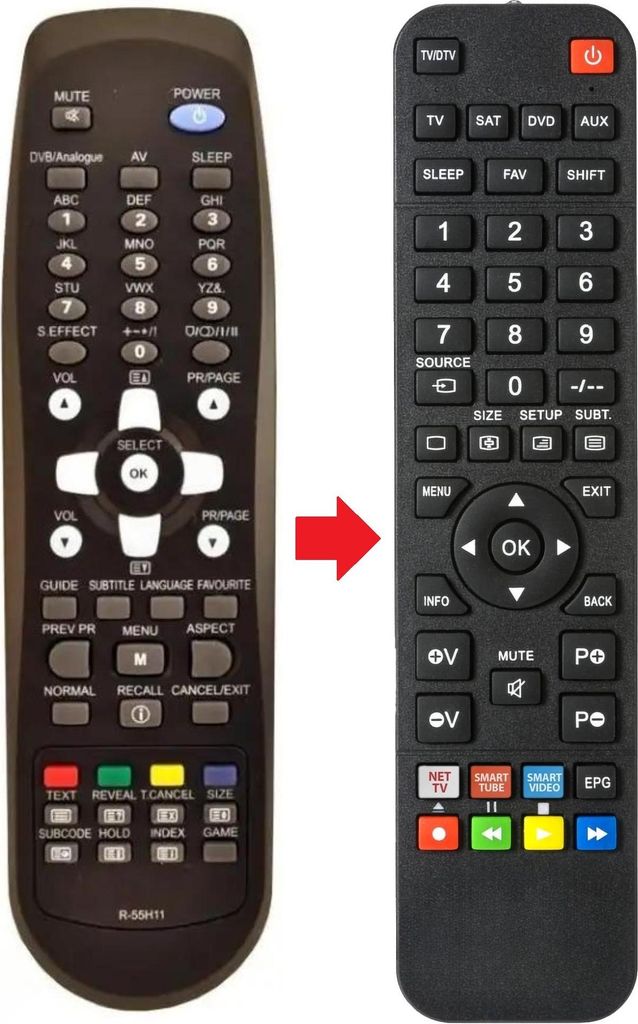 Fernbedienung passend für DAEWOO DLT32C3FT | R55H11