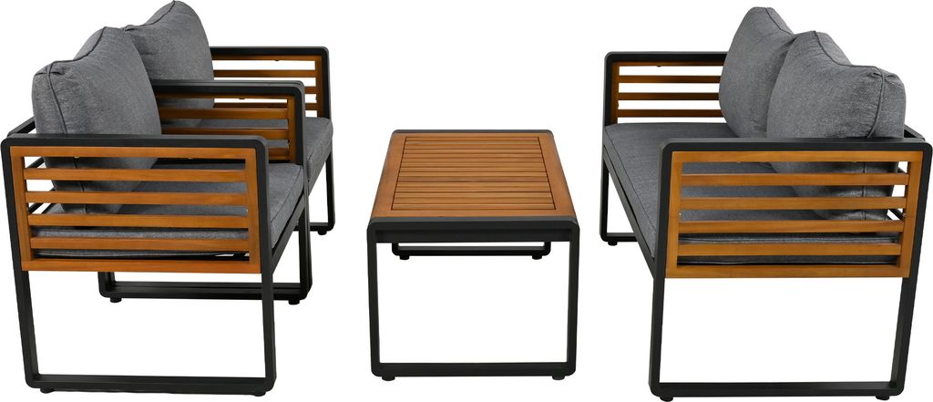 Merax Gartenlounge Set 4-tlg. Terassenmöbel mit Produktbild 11