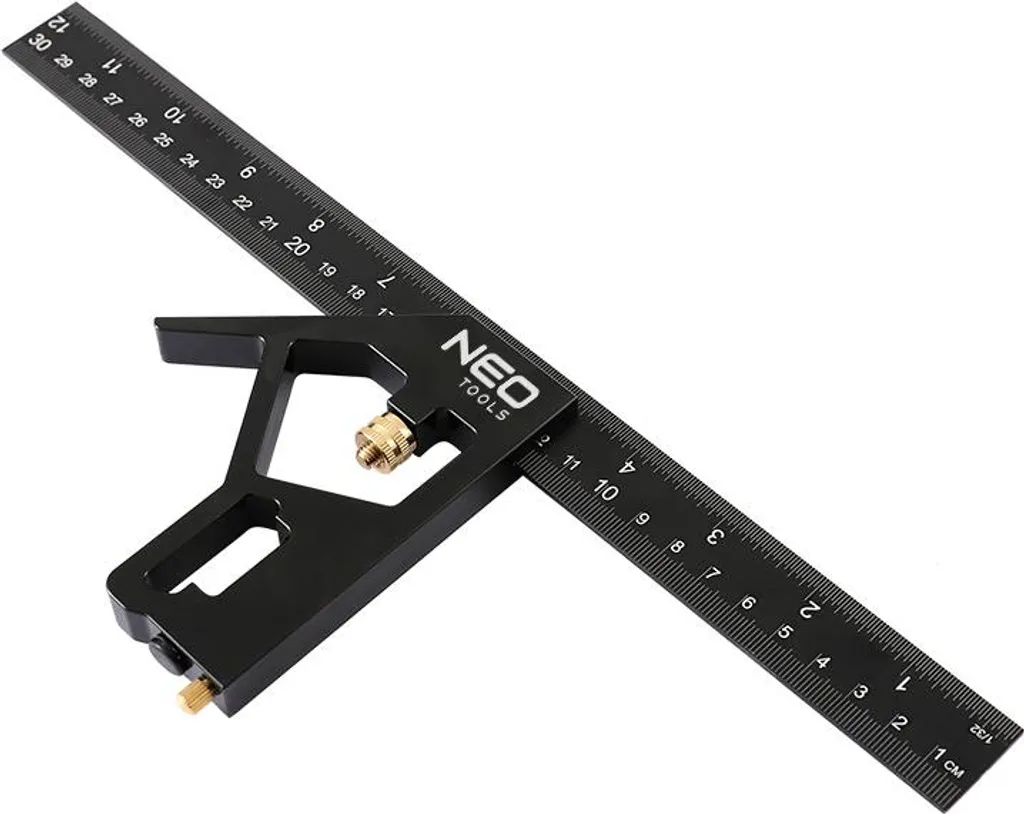 Équerre multifonction rigide en aluminium gradué laser 30cm - 14