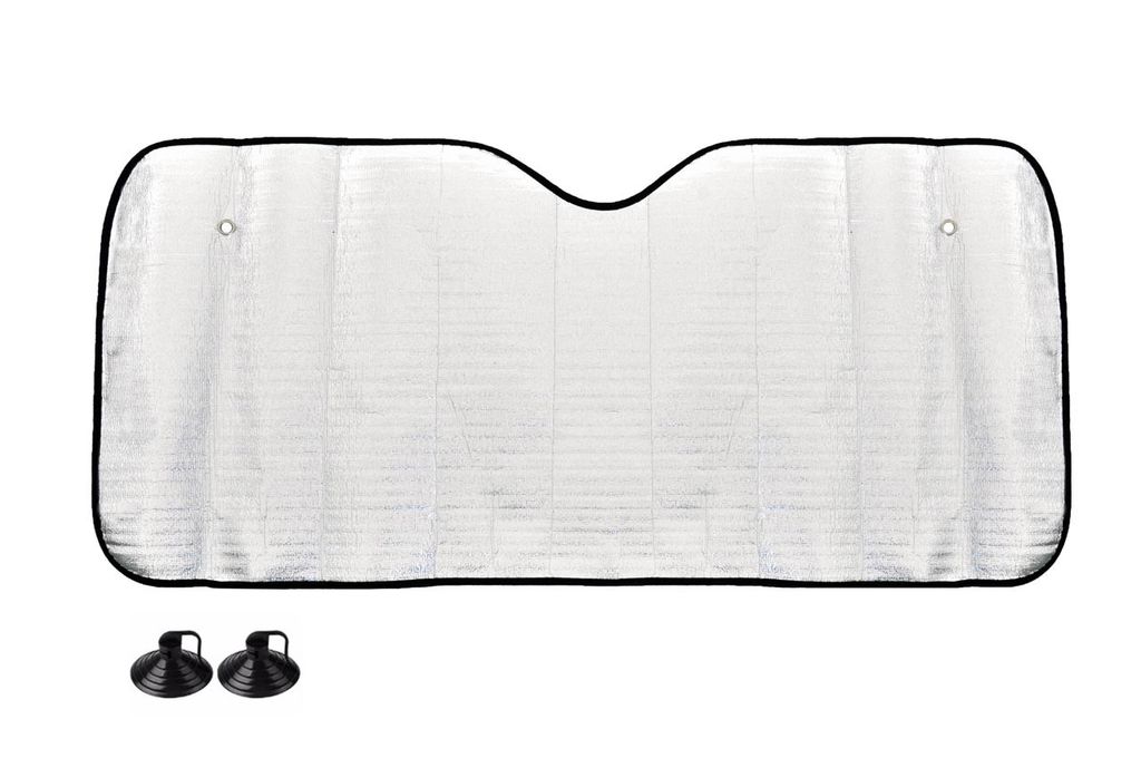 AMiO Clona na predné sklo strieborná - 145x70 cm Obrázok produktu 