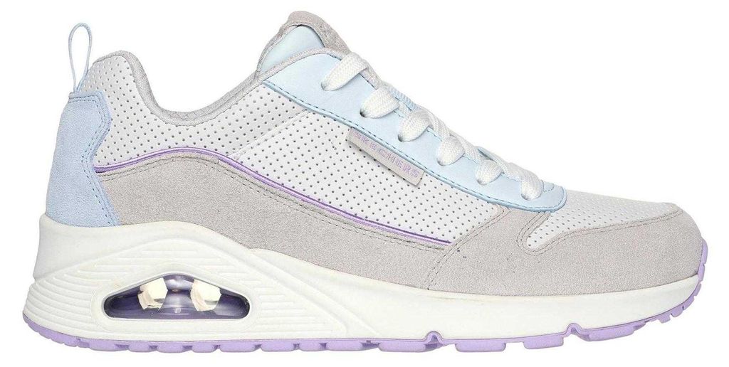 Skechers - "Uno Stand On Air" Sneaker für Damen, Wildleder GT23915 (37 EU) (Grau/Hellblau)