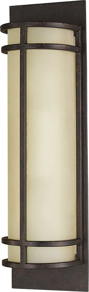 Applique murale Fusion Feiss bronze et ambre - 2x60W - Style Grec