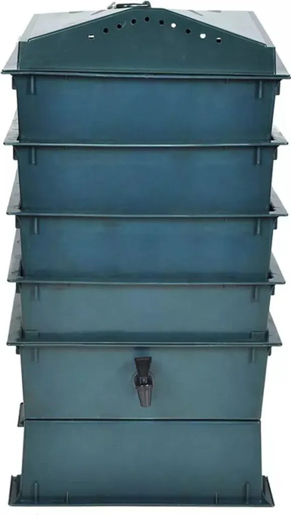 Lombricomposteur pour Balcon et Cuisine 4 Plateaux - Recyclage Vert