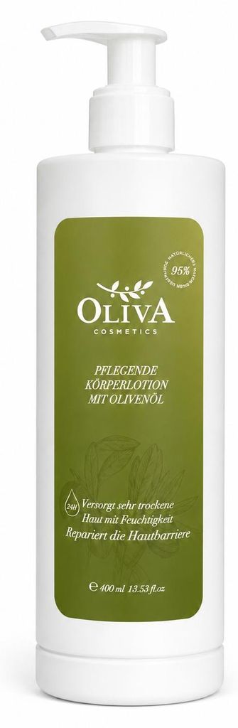 Oliva Cosmetics Pflegende Körperlotion mit Olivenöl 400 ml Produktbild 