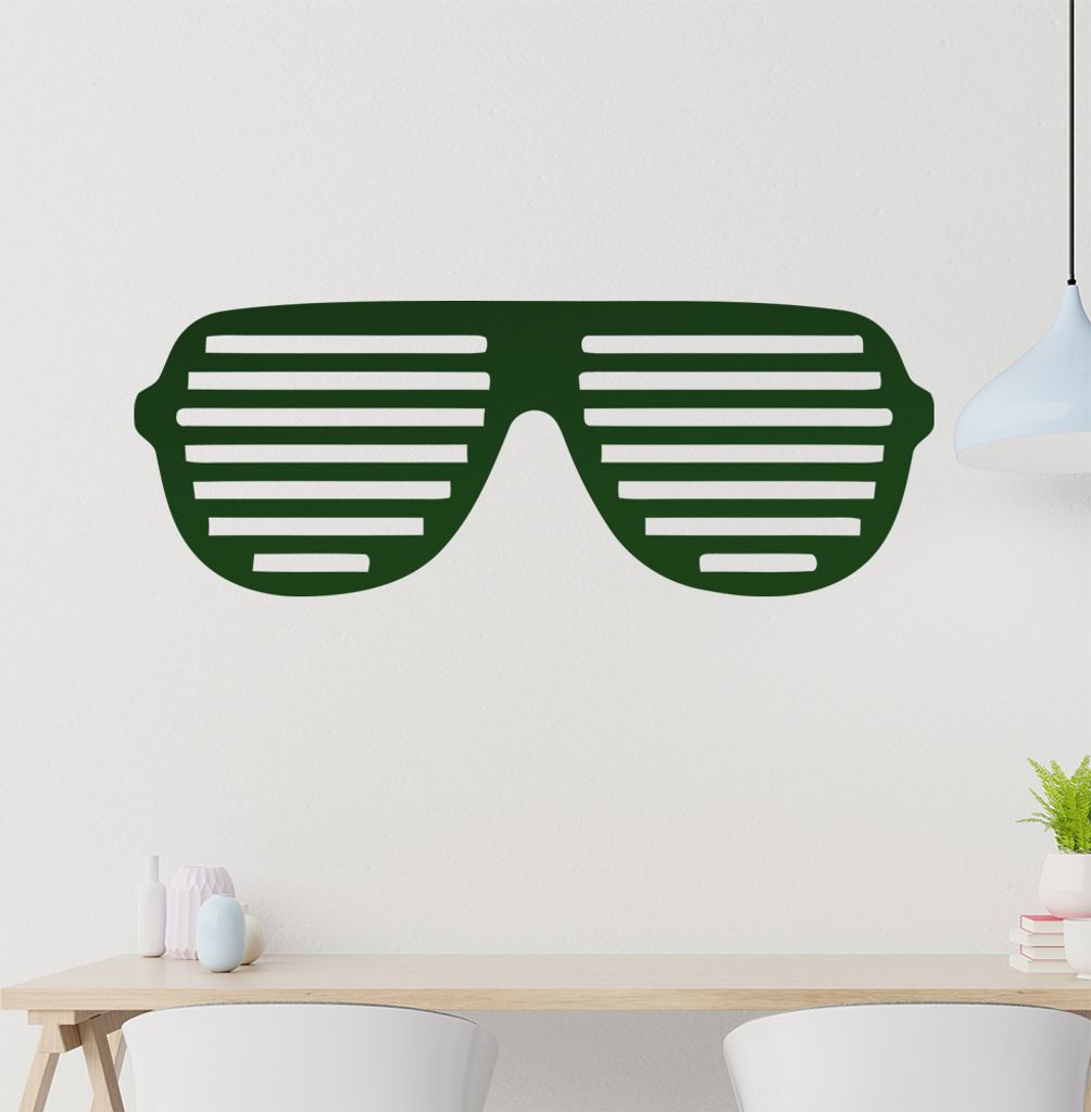 skibrille Wandtattoo in 6 Größen - Wandaufkleber Wall Sticker - Dekoration, Küche, Wohnzimmer, Schlafzimmer, Badezimmer