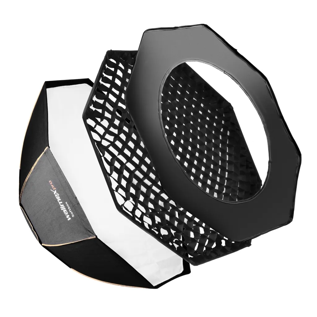 Walimex pro Octagon Softbox PLUS Orange Line 150 - Luce Studio Professionale