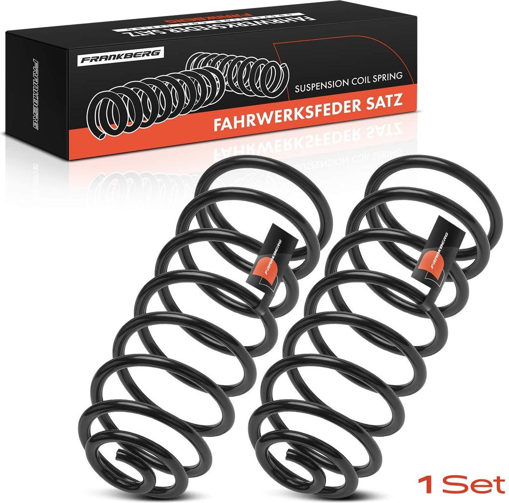 Frankberg 2x Fahrwerksfeder Hinterachse für Volvo C70 I Cabriolet 873 C70 I Coupe 872 1997-2005