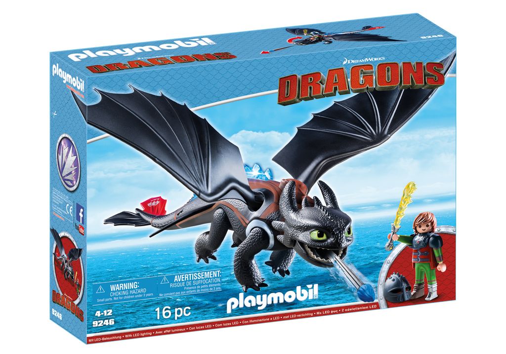 Playmobil 70037 Ohnezahn und Hicks mit Babydrachen Dragons Drachen Ausrüstung 