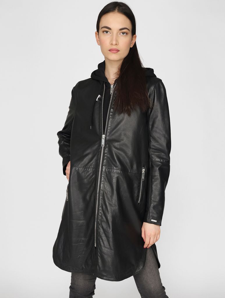 Maze Ledermantel 4202199 Damen black XS