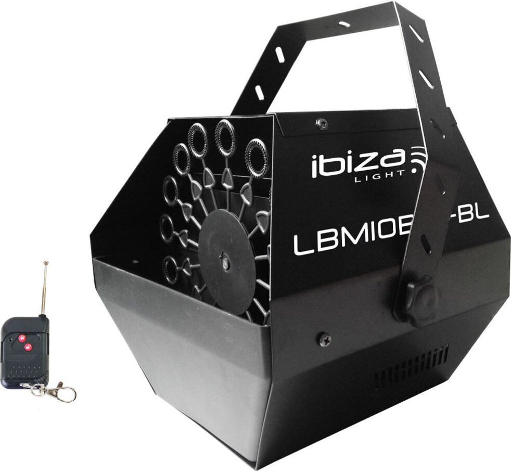 Ibiza Lbm10Bat-Bl Mobile Akku Seifenblasenmaschine