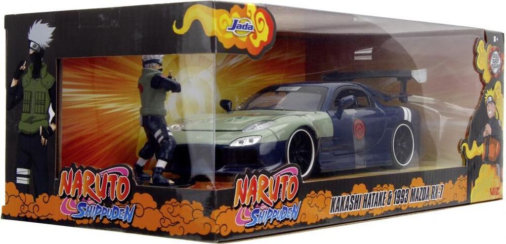 Jada Modellauto Hollywood Rides Naruto 1995 Mazda RX-7 mit Figur 1:24 253255055