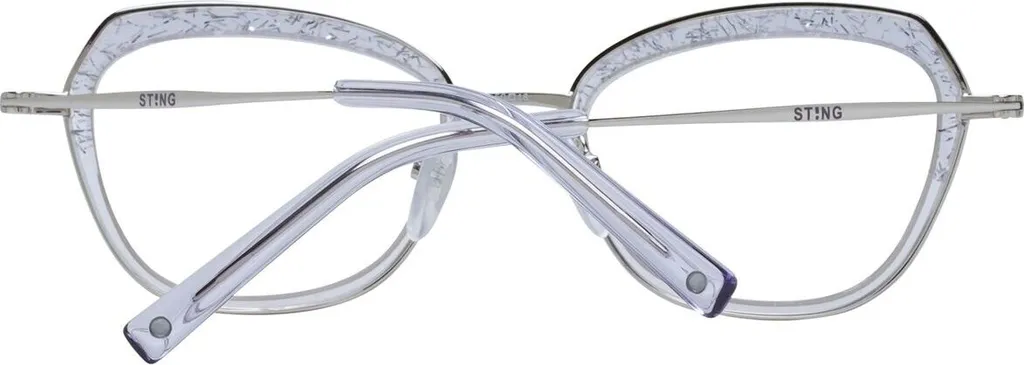 Monture Sting VST370V légère et robuste en acétate bleu transparent - 3
