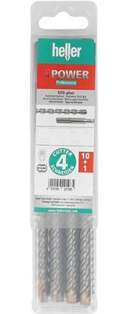 4Power SDS-Plus in Quadropack 10+1 Stk. 14 x 150 x 210 mm