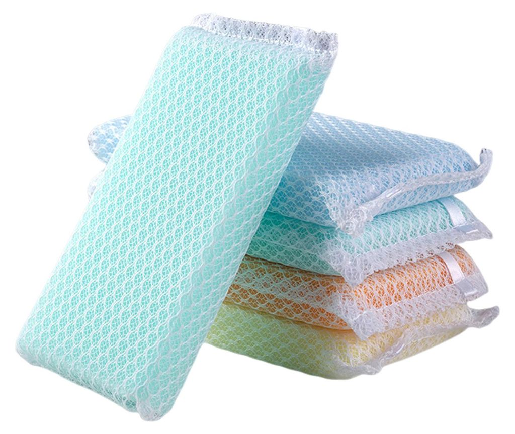 5/10 Stück Reinigungsschwamm mit einzigartiger Netzoberfläche, starker Reinigungskraft, leichtem Gewicht, ideal zum Spülen und für die Küche.