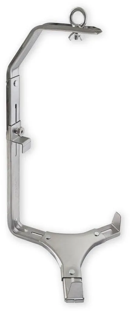Support pot de fleur suspendu métal noir robuste lot de 4 unités