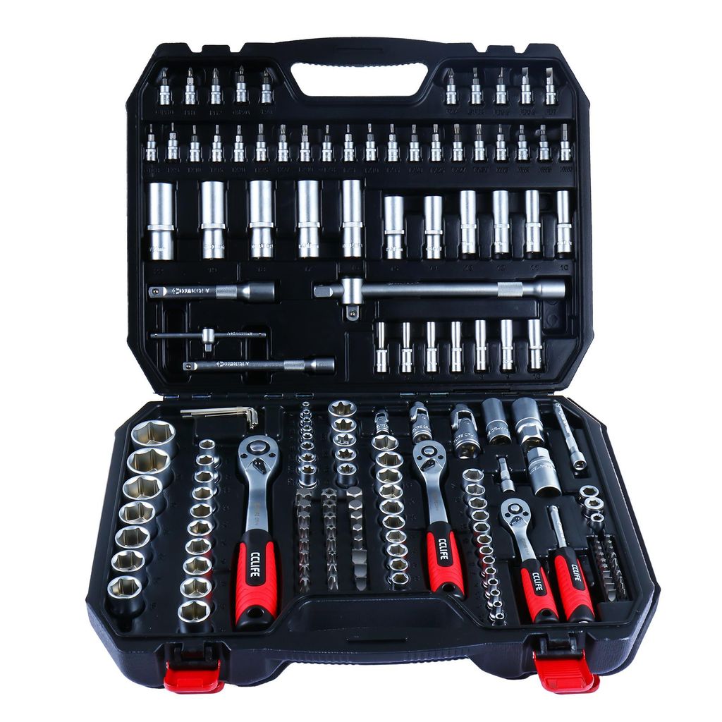 Metrischer Steckschlüsselsatz 1/4" 3/8" 1/2" (171-teilig) Produktbild 