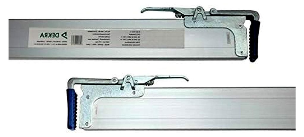 2 x Zwischenwandverschluss Spannbrett Klemmbrett Alu, 2,40-2,70 m, 2-teilig, DEKRA, 400 daN, mit Schutz, kürzbar