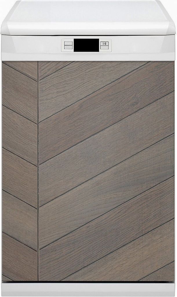 Magnetmatte Geschirrspüle Abwaschbar Küche Magnete Dekor 45x80 cm - Brown -Parquet