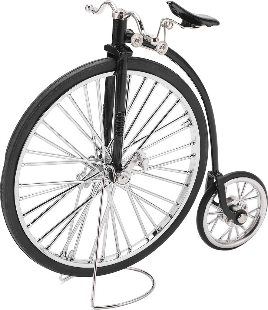 Fahrrad-Modell, Retro-Design, Legierung, schwarz, für Regal & Tisch, Deko für Zuhause & Büro