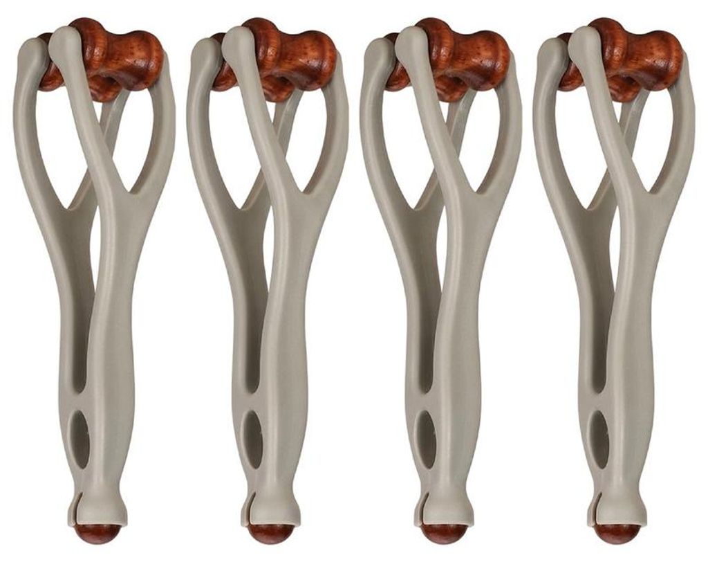 Handmassage Roller Set Holz, Fingertrainer zur Entspannung Produktbild 
