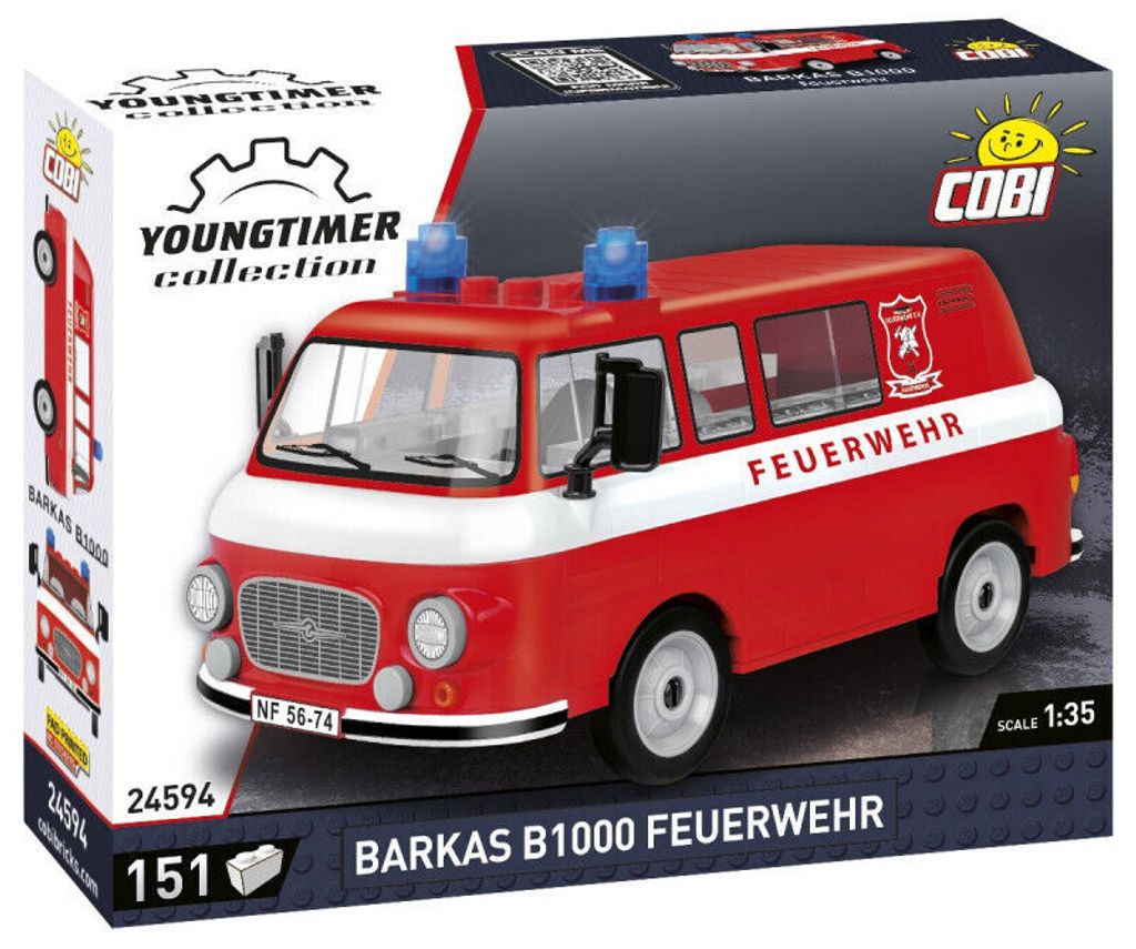 COBI 24594 Barkas B1000 Hasiči, 1:35, 151 k Obrázek produktu 6