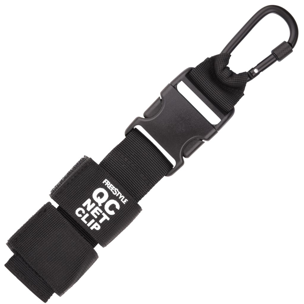 Spro Freestyle QC Net Clip 25 – 40 mm – Supporto per retino per borse da pesca, clip retino, moschettone per guadino