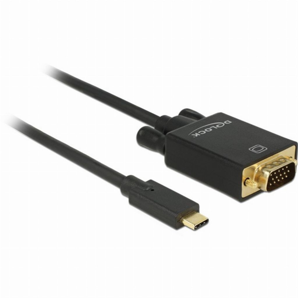 DELOCK Kabel USB Type-C St > VGA St (DP Alt Mode) 1m schwarz