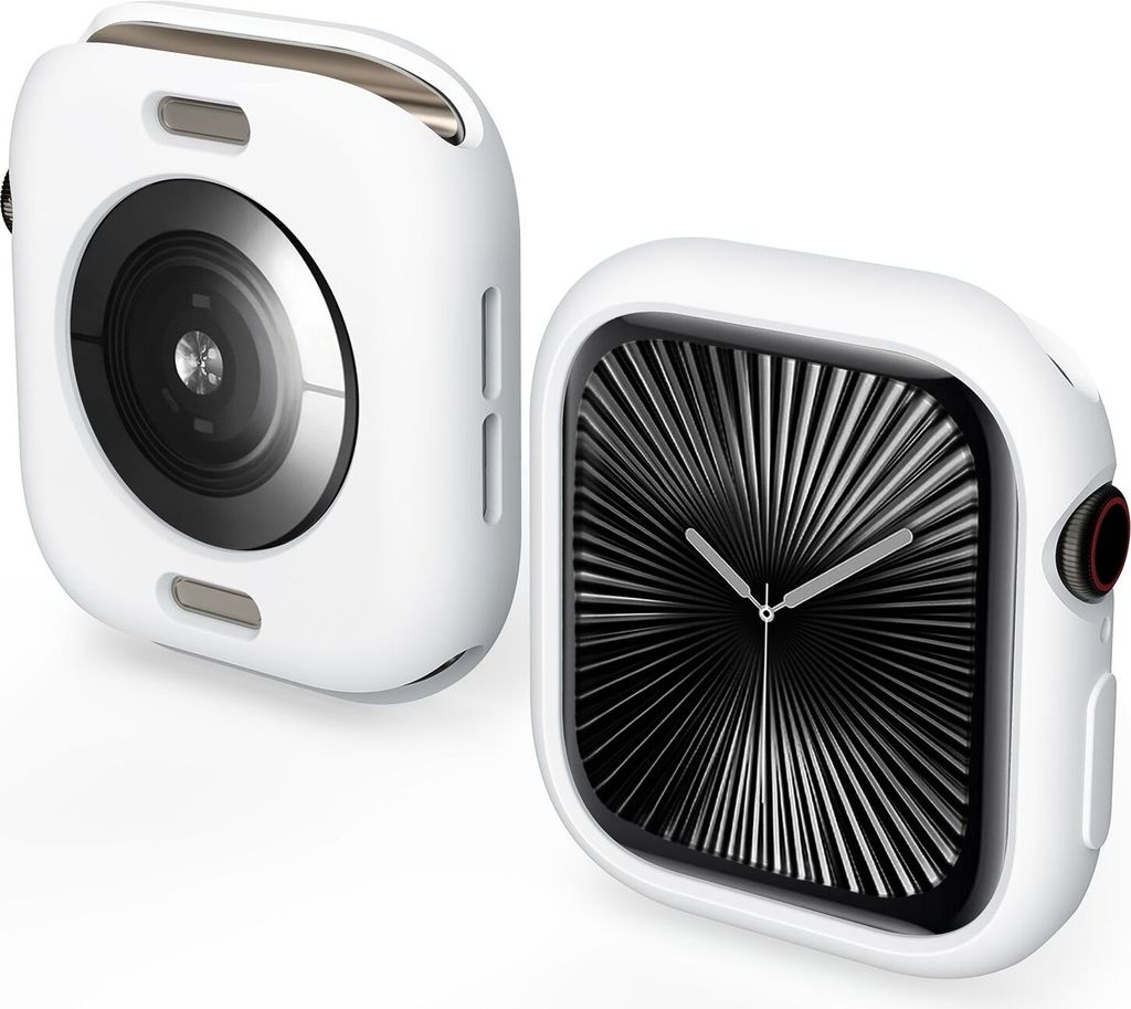 Für Apple Watch Series 10 46mm Candy Design Smart Watch TPU Gehäuse Hülle Weiß
