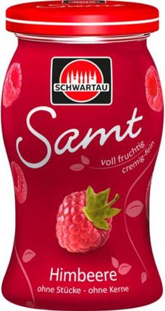 Schwartau Himbeere Samt Frühstück Fruchtaufstrich Produktbild 