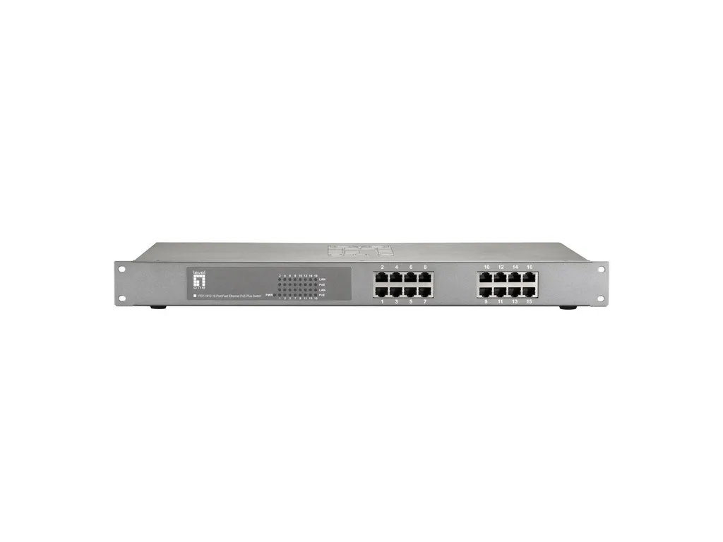 Éliminez les câbles électriques : Switch PoE+ 16 Ports 120W LevelOne