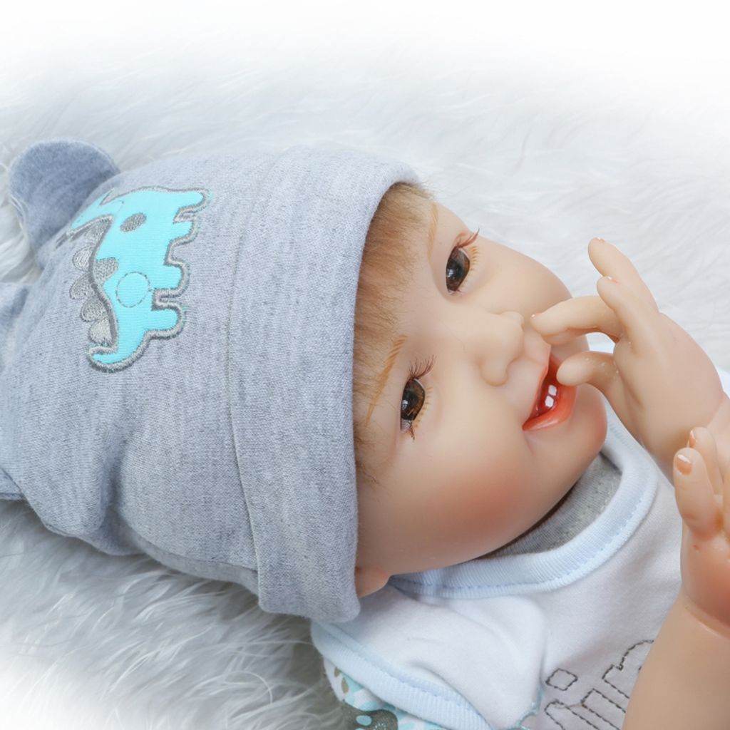 Mädchen Reborn Baby Puppen 55cm Geburtstagsgeschenk Spielzeug Realistisc Silikon 