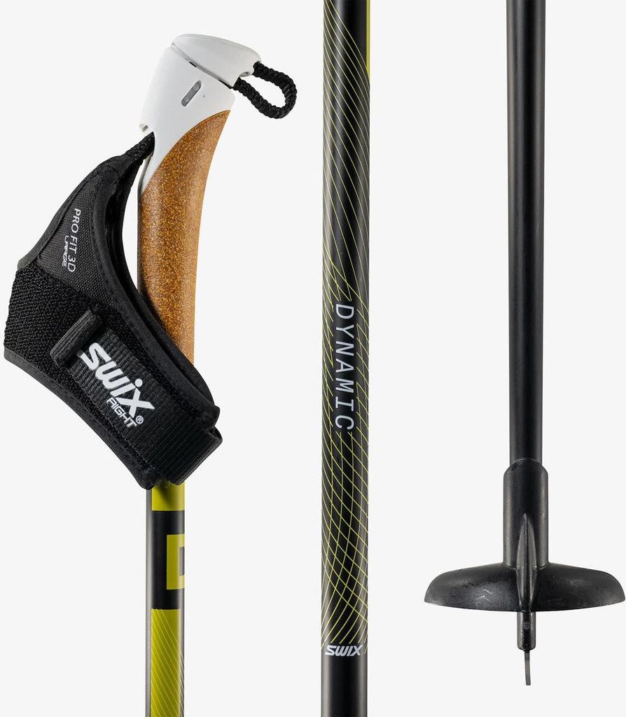 Swix Dynamic D3 pole Ski-Langlaufstöcke Unisex schwarz gelb 145