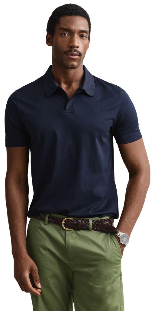 Gant Poloshirt dunkelblau kurzarm