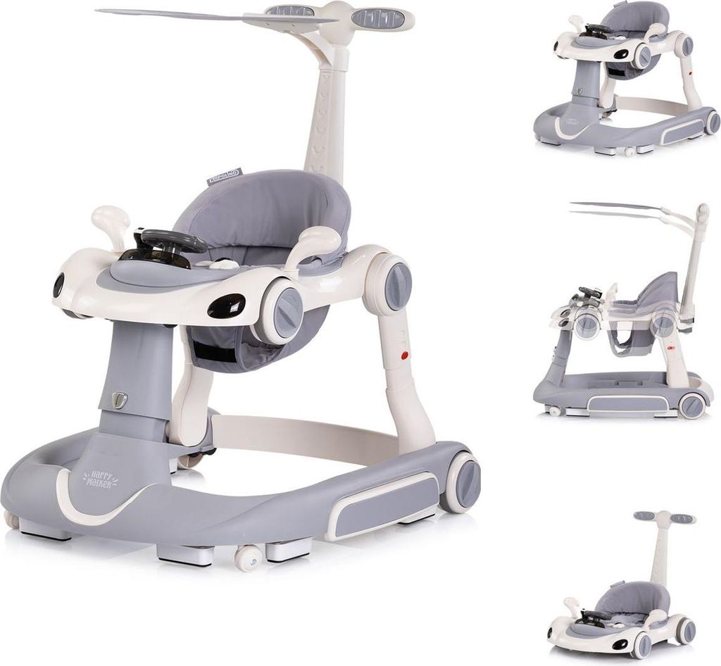 CHIPOLINO Interaktiver Walker Happy Walker 5in1 Grau Produktbild 