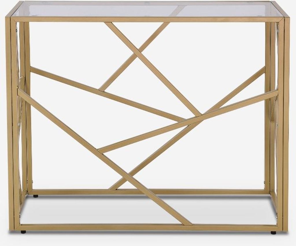 Eingangstisch modernes Design 100x40x78cm mit Glasplatte Produktbild 